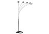5 Arms Arch Floor Lamp - Satin Nickel
