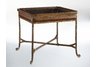 Rustic End Table with Glass Top Insert20