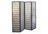 4-Panel Room Divider - Black