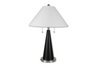 Metal Table Lamp - Black/Silvertone