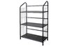 3 Tier Metal Book Shelf - Black