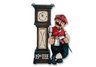 Drinking Golfer with Working Grandfather Clock