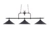 Designer Classics 3-Light Billiard/Island in Tiffany Bronze w/ Metal Shades