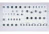 LocBoard Steel Square Hole Pegboard Kit w/46 hooks