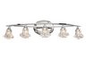 Lamberti 5 Light Bath Bar In Polished Chrome