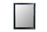 Black Executive Leather Wall Mirror