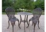 Mississippi 3pc Bistro Set Antique Bronze