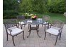 Mississippi 5pc Dining Set with Cushions
