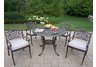 Mississippi 5pc Dining Set with Cushions