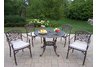 Mississippi 5pc Dining Set with Cushions