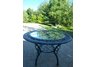 Mississippi 48 Inch Glass Top Dining Table Verdi Grey