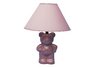 Ceramic Teddy Bear Lamp - Pink