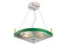 Novelty 2-Light Baseball Field Pendant In White/Green