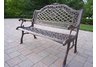Mississippi High Back Bench Antique Bronze
