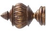 Tortoise Finish Wood Finial