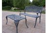 Mississippi 2pc Settee Set Verdi Grey