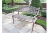 Mississippi Settee Bench Antique Bronze