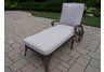 Mississippi Chaise Lounge w/ Cushion Antique Bronze