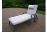 Mississippi Chaise Lounge w/ Cushion Verdi Grey