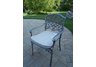 Mississippi Arm Chair with Cushion Antique Pewter