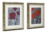 Set of Charcoal floral Prints