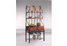 Black and Oak Finished Bakers Rack