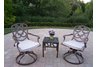 Pacifica 3pc Swivel Rocker Set with Cushions Antique Bronze