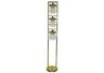 Brass Pendant 3-Light Floor Lamp