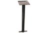 commercial trash can mount, inground commercial trash can mount, 22in inground mount