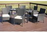 7pc All Weather Resin Wicker Patio Dining Set