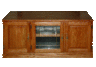 Traditional Oak TV Console 53w x 24h x 21d