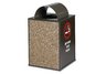 48 Gallon Essence Curved Top Receptacle | Stone Panels | Graphic Panels