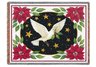 Dove And Poinsettias Throw