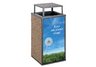 30 Gallon Essence Receptacle | Bonnet Top | 2 Stone Panels | 2 Graphic Panels