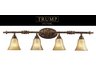 4 Light Bath Bar In A Burnt Gold Leaf Finish