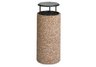 Round Structure Covered Ash Urn | Rain Bonnet