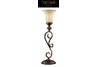 Briarcliff Table Lamp in Weathered Umber Finish with Textured Amber Scavo Glass