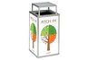 30 Gallon Essence Trash Receptacle | Rain Bonnet | 4 Graphic Panels