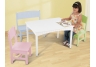 Nantucket Table with Bench and 2 Chairs - Pastel