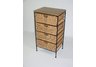 4 Drawer wicker stand