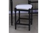 Natural Duck 24'' Black Hawthorne Upholstered Counter Stool