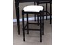 Natural Duck 30'' Black Hawthorne Upholstered Bar Stool