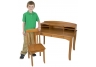 Avalon Desk with Hutch - Honey