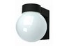 1 light black die cast aluminum outdoor wall