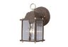 1 light antique silver outdoor wall mount