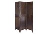 Shutter Door 3-Panel Room Divider - Espresso