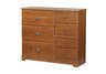 Bayfield Traditions Cherry 7 Drawer Dresser with Roller Glides