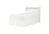 Miami Glacier White Twin Bookcase Headboard
