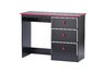 Miami Black 3 Drawer Laptop Desk with Roller Glides