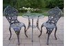 Vineyard Bistro Set Antique Pewter